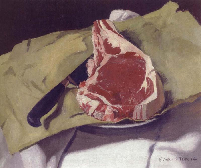Felix Vallotton Still Life with Steak Germany oil painting art